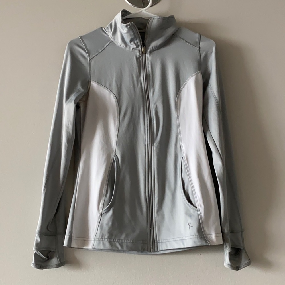 Zip up workout jacket